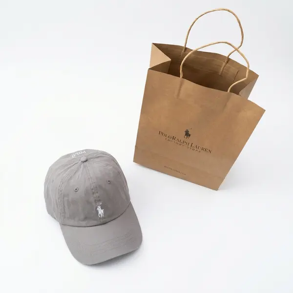 Polo Ralph Lauren boné cinzento claro ajustável