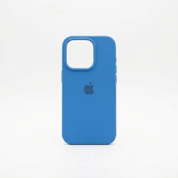 Apple capa em silicone para iPhone 15 Pro Max azul